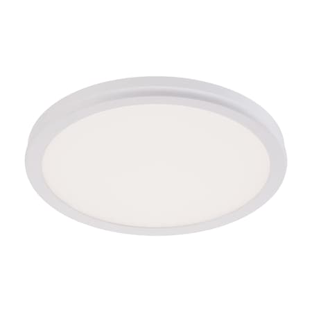 Dweled Geos 10in LED Round Low-Profile Flush Mount 2700K in White FM-46
